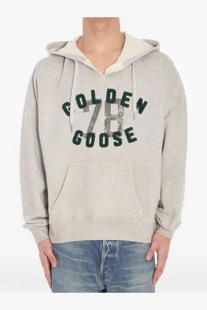 Golden Goose Sudadera con capucha y logo bordado