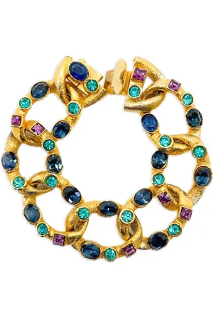 JENNIFER GIBSON JEWELLERY Pulsera con detalles de cristal 1960 pre-owned