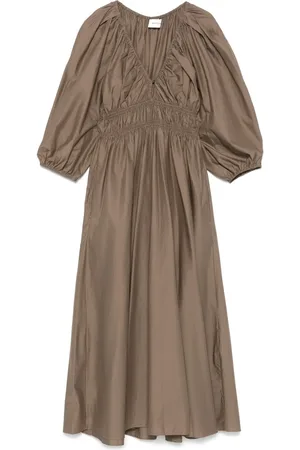 MATTEAU Vestido midi fruncido