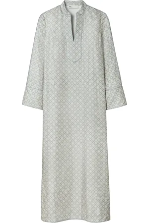 Tory Burch Caftán de seda T Monogram