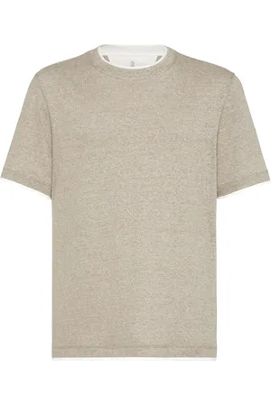Brunello Cucinelli Camiseta con capa artificial