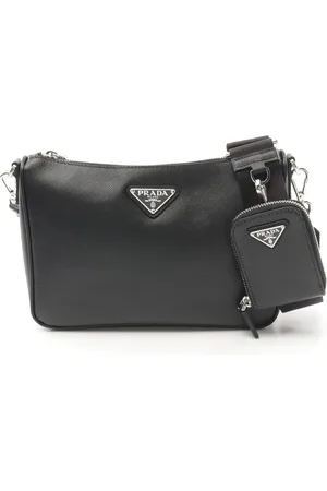 Prada Bolso de hombro con logo triangular 2010