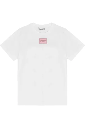 Ganni Camiseta con estampado gráfico