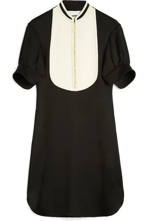 Jil Sander Vestido corto con pechera