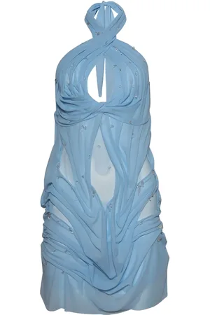 DI PETSA Vestido corto drapeado a mano