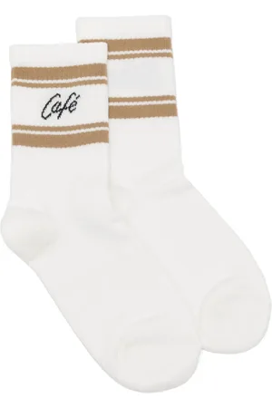 Café Kitsuné Calcetines con logo en intarsia