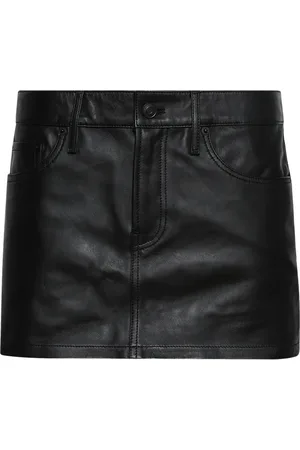 WARDROBE.NYC Minifalda de piel