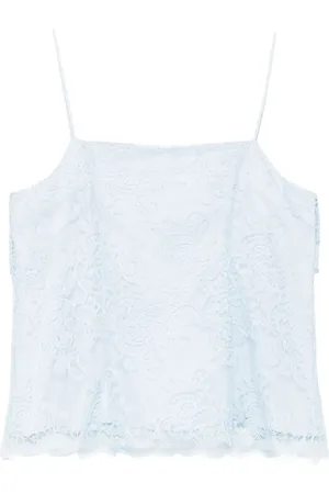 ERMANNO SCERVINO Top con capa de encaje