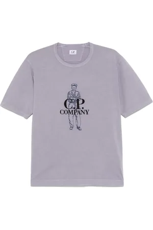 C.P. Company Camiseta con logo bordado