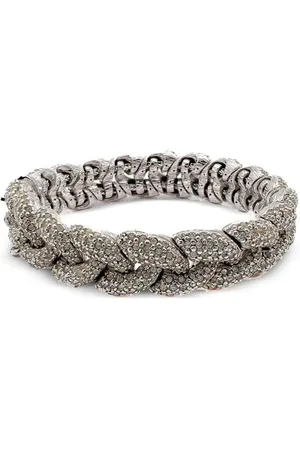 JENNIFER GIBSON JEWELLERY Pulsera Ciner con detalles de cristal 1980 pre-owned