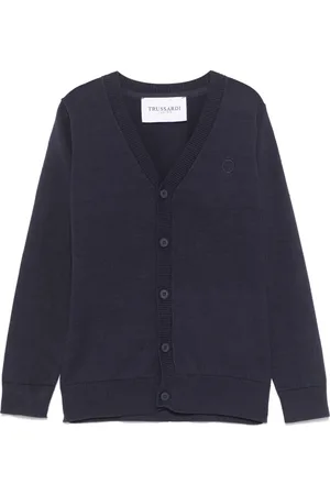 Trussardi Cárdigan con logo bordado