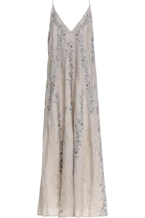 Agua by Agua Bendita Vestido largo Soledad Bougainvillea
