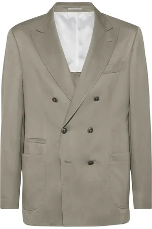 Brunello Cucinelli Blazer de tweed deconstruido