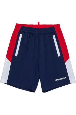 Dsquared2 Pantalones cortos de chándal con diseño colour block