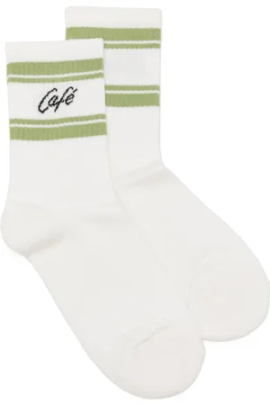 Café Kitsuné Calcetines con logo en intarsia