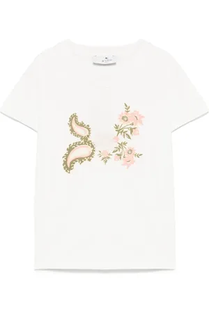 Etro Camiseta con bordado floral