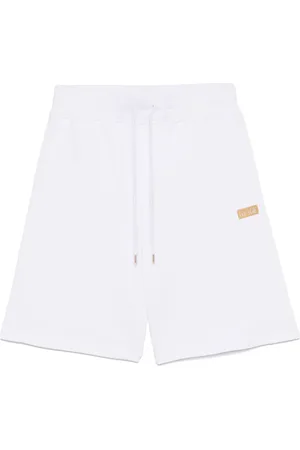VERSACE Pantalones cortos con placa del logo