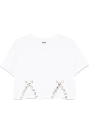 Sandro Camiseta con apliques de strass