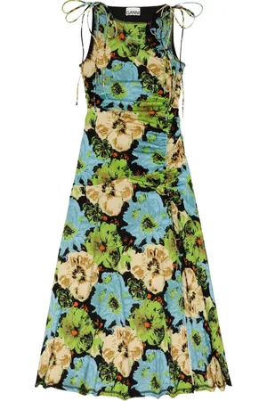 Ganni Vestido con motivo floral