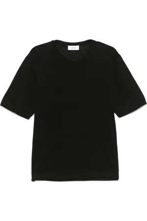 LARDINI Camiseta de manga corta de lino
