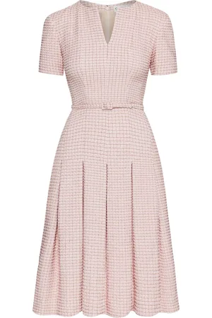 Oscar de la Renta Vestido corto a cuadros