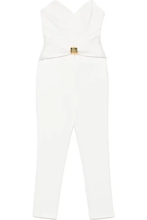 Elisabetta Franchi Mono largo de crepé con detalle de lazo