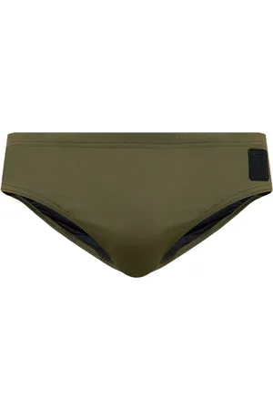 Balmain Bañador con parche del logo
