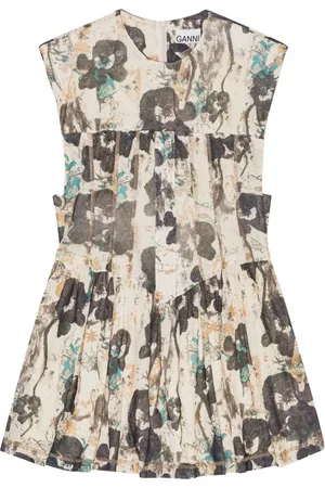 Ganni Vestido con motivo floral