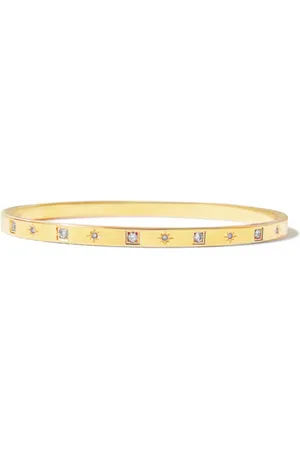Hzmer Jewelry Brazalete con apliques de strass
