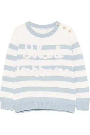 Dolce & Gabbana Jersey a rayas con logo bordado