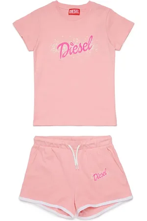 Diesel Set de shorts y camiseta con logo