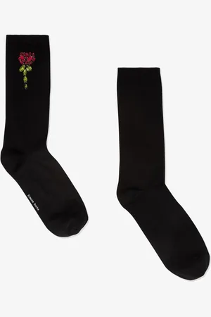Simone Rocha Calcetines con rosas bordadas