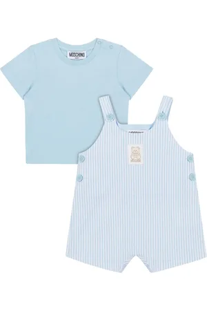 Moschino Conjunto con peto a rayas