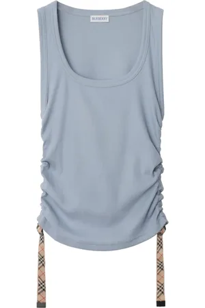 Burberry Top sin mangas con ribete a cuadros