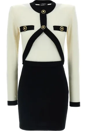 Balmain Vestido Filo Leone Catena