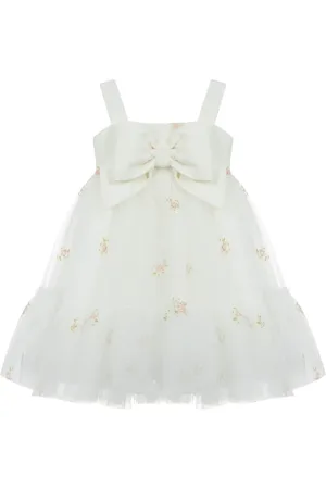 Lapin House Vestido con bordado floral