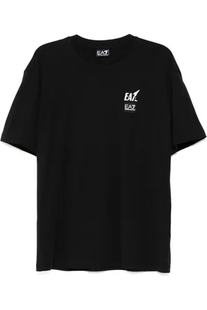 EA7 Camiseta de algodón con estampado gráfico