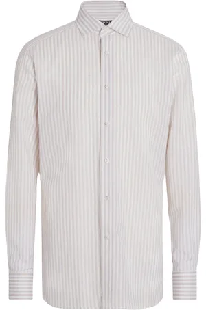 Ermenegildo Zegna Camisa Centoventimila a rayas de algodón