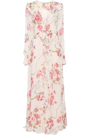 BLUMARINE Vestido largo con estampado floral