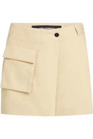 Karl Lagerfeld Skorts con bolsillo de parche