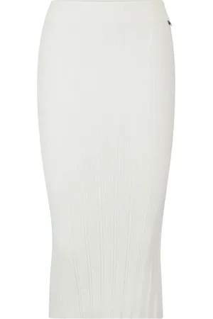 HUGO BOSS Falda de tubo de canalé