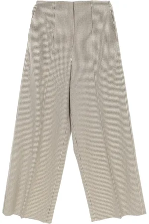 Fendi Pantalones anchos a cuadros 2020