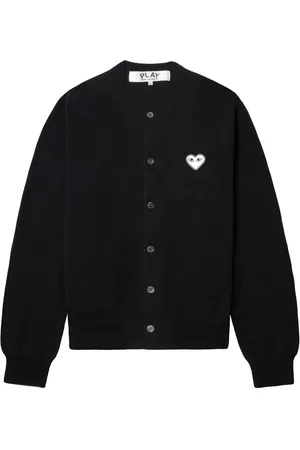 Comme des Garçons Cárdigan con aplique de corazón