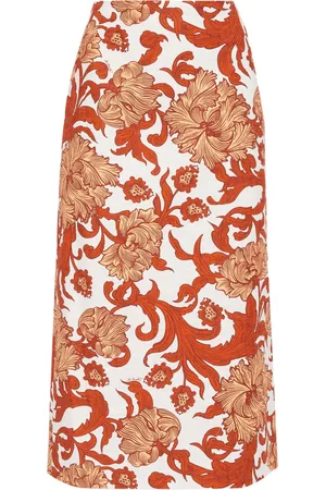 La DoubleJ Falda de tubo con estampado floral