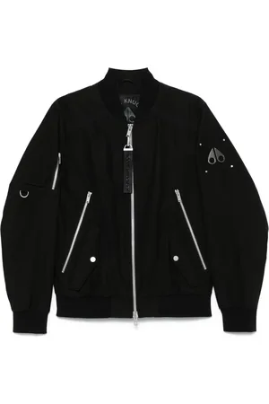 Moose Knuckles Chaqueta bómber con placa del logo