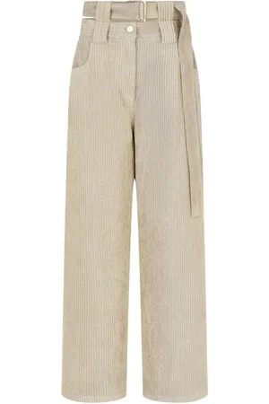 Studio Tomboy Pantalones de pana con pinzas