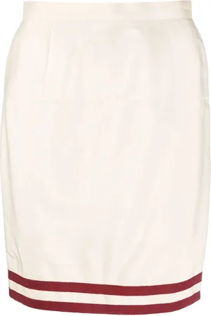 CHANEL Falda de tubo de cintura alta 1980