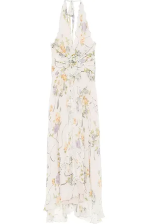 BLUMARINE Vestido largo con estampado floral