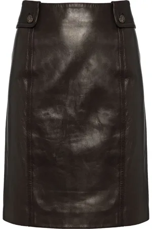 Gucci Falda de tubo con detalle fruncido
