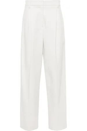 Brunello Cucinelli Pantalones rectos con pinzas